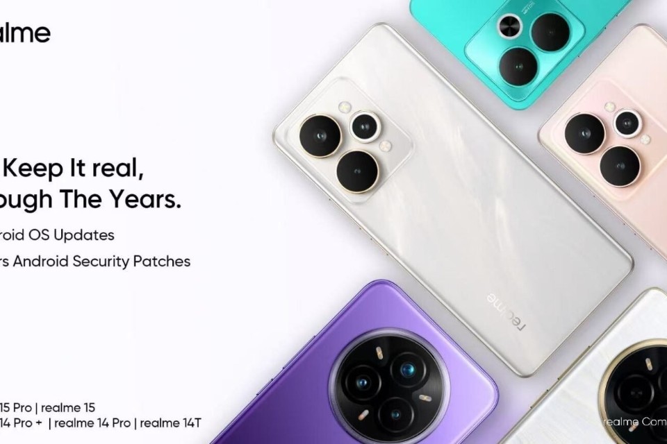 Realme 15 và 14 Series Sẽ Nhận 3 Bản Cập Nhật Android, 4 Năm Vá Lỗi Bảo Mật